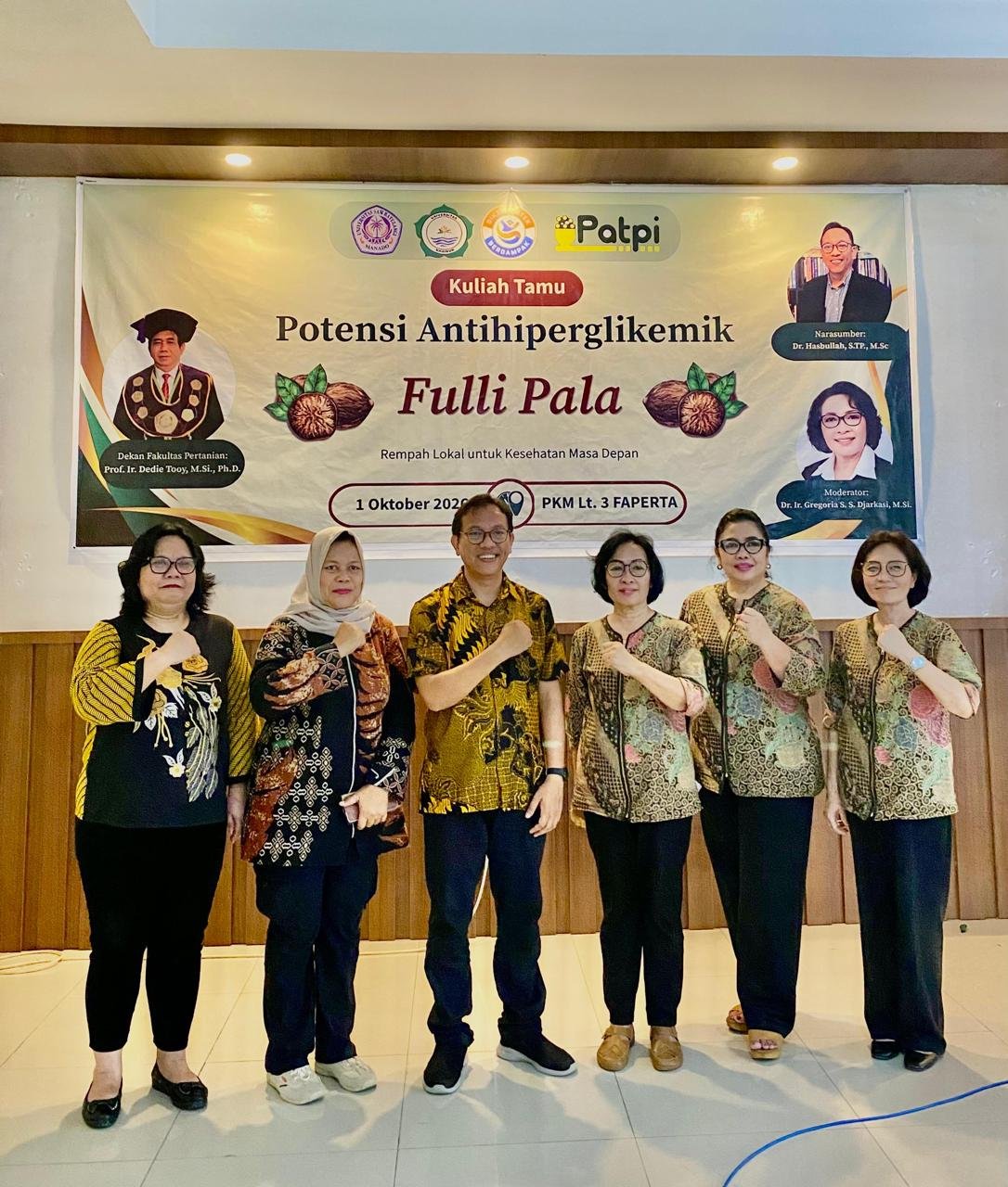 Kuliah Tamu di UNSRAT, Dr. Hasbullah Mengulas Potensi Fuli Pala Melalui Hasil Riset